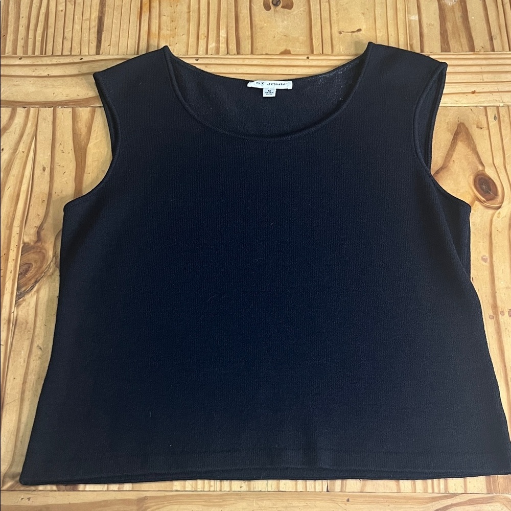 St. John Knit Tank - Black | Garmentory - Picture 2 of 5